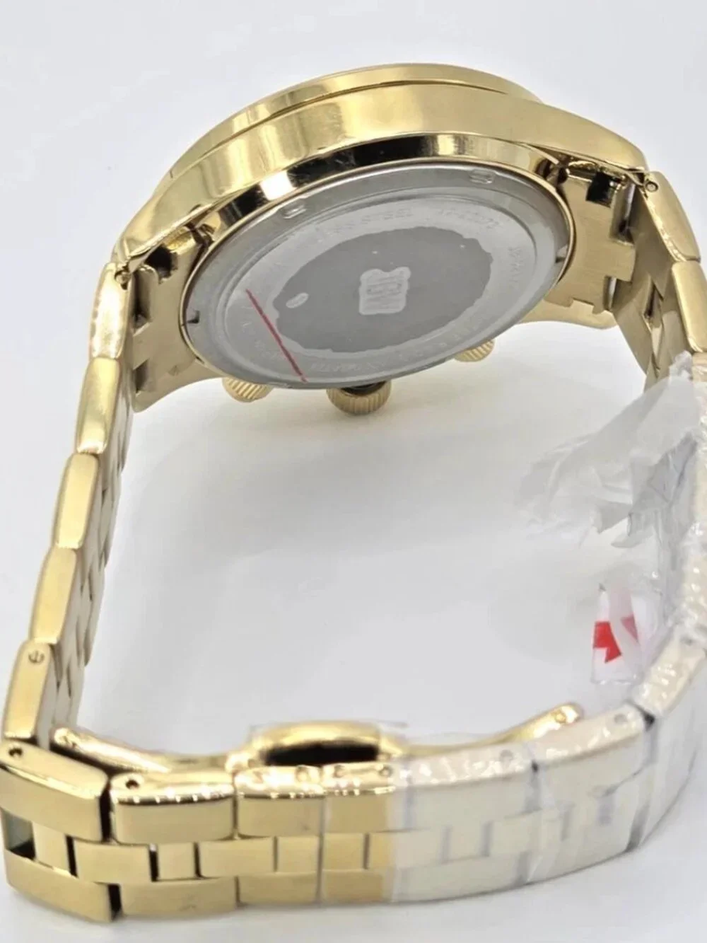 JBW Alessandra JB-6217-E Gold Tone Diamond Chronograph Womens Watch 38mm